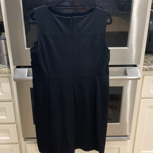 Talbots size large petite classic black dress rayon/nylon/spandex fabric. See - Picture 9 of 16